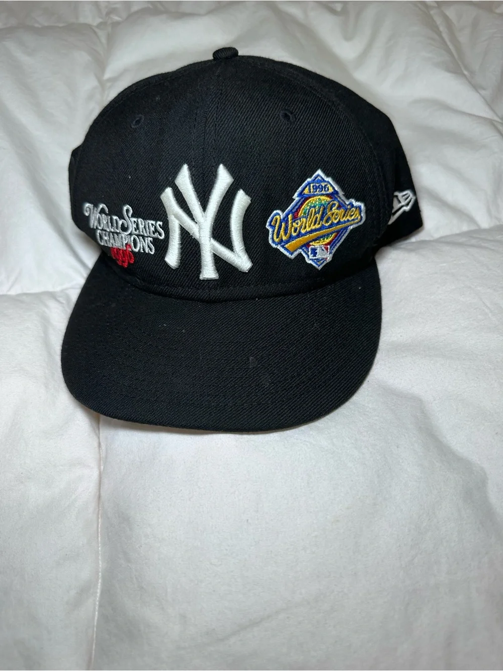 New Era Black New York Yankees World Series Patch Hat